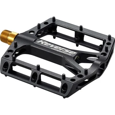 REVERSE COMPONENTS BLACK ONE TITANIUM -litteät polkimet, titaaniakseli, musta
