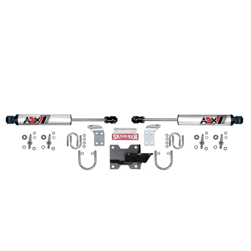 Skyjacker 07-18 jeep Wrangler JK ADX 2.0 Dual Stabilizer Kit w/ CNC Machined Polished Alum.