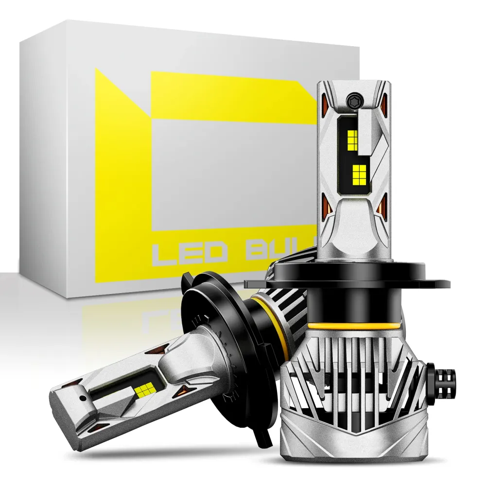 NOEIFEVO H4 Auto Scheinwerferlampe, 30.000 Lumen, 130W, 6500K Valkoinen, IP68 Vedenkestävä, 100.000 Tunnin Kesto, Ajovalot...