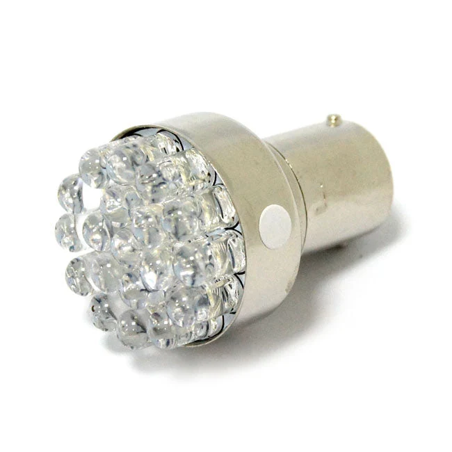 Moottoripyörän LED-lamppu 1156 BAY15S valkoinen
