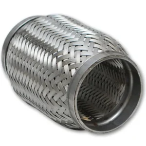 Vibrant SS Flex Coupling Inner Braid Liner 2in inlet/outlet x 8in flex length