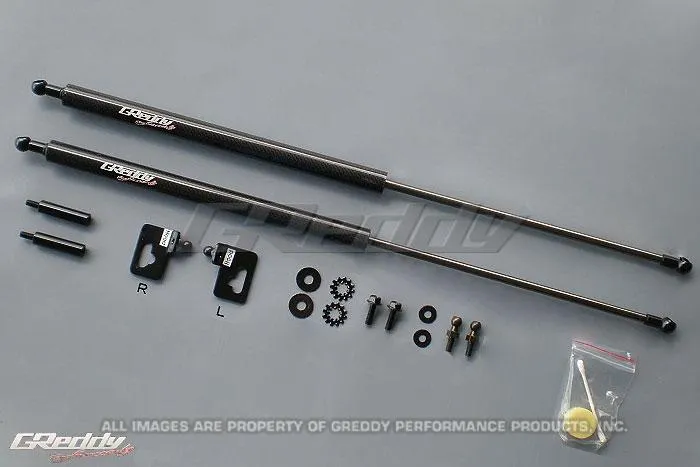 GReddy 00-09 Honda S200 AP1/AP2 Engine Hood Lifter Kit (Designed OEM weight hoods.)