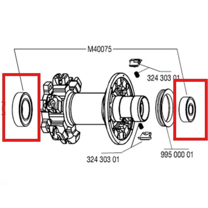 2 kpl MAVIC RR 608+6903 -navan laakeripakkaus