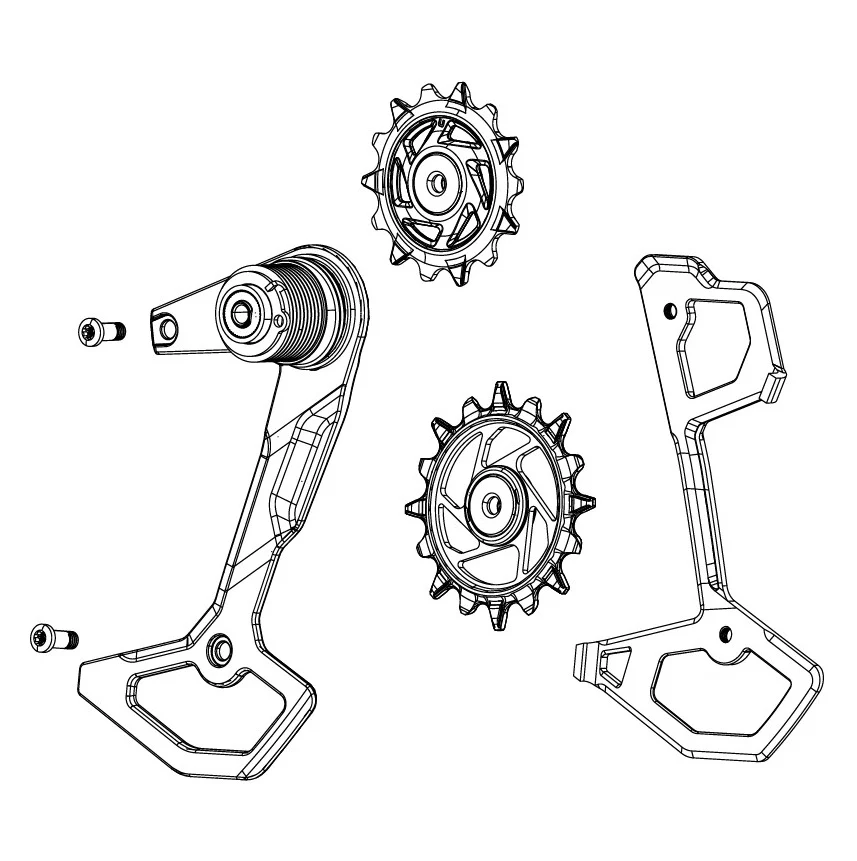 SRAM XX-SL T-TYPE EAGLE AXS Clevis + rullat