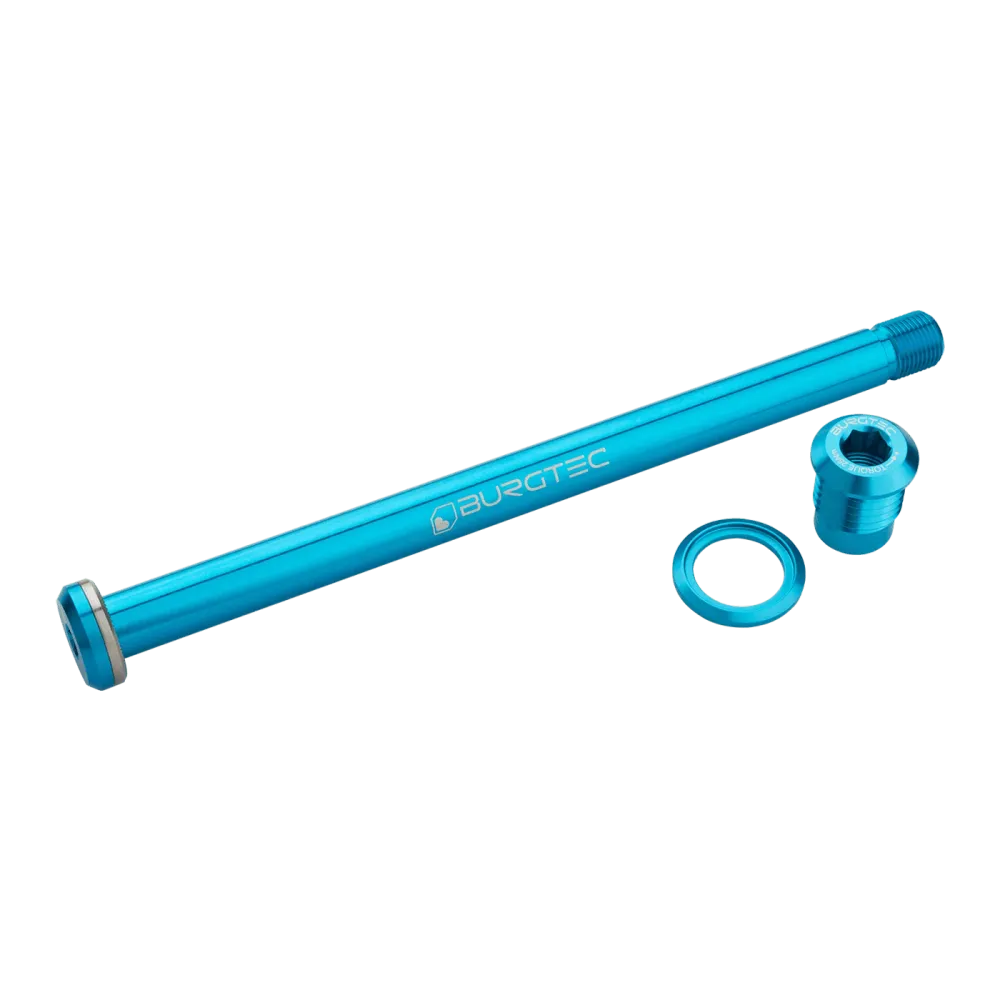 BURGTEC 174mm takapyörän akseli Yeti runkoon Turkoosi