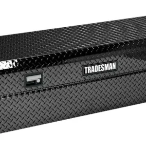 Tradesman Aluminum Economy Cross Bed Low-Profile Truck Tool Box (70in.) - Black