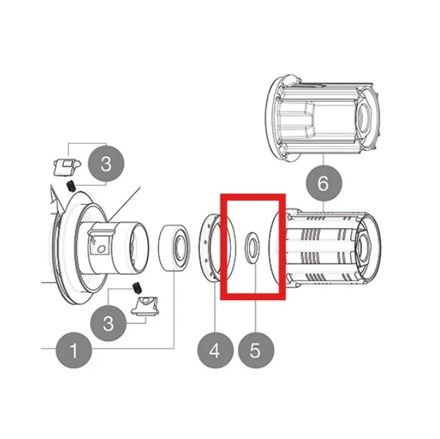 3 kpl MAVIC Silver 9mm FTS-L sisäisiä välikappaleita.