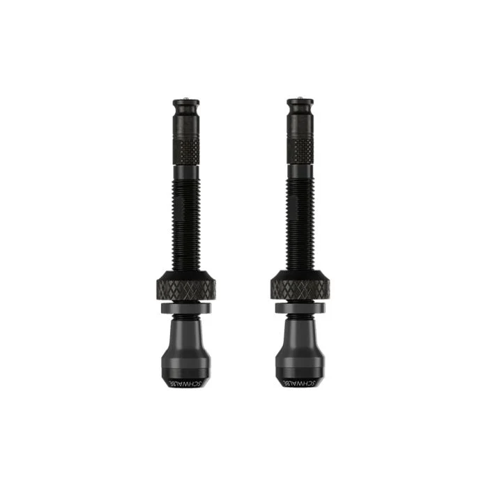 2 kpl SCHWALBE CLIK VALVE 40mm Tubeless Venttiilit Musta