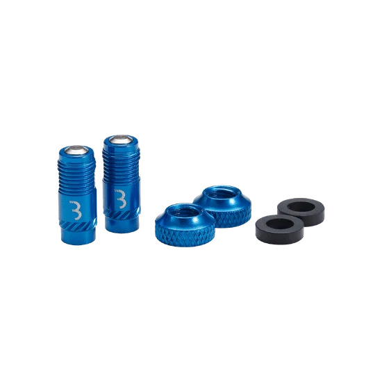 Venttiilin kärjet BBB CORE CAP sininen (x2)
