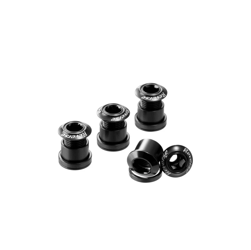 4 kpl:n sarja REVERSE COMPONENTS Savupiipun ruuvit Musta