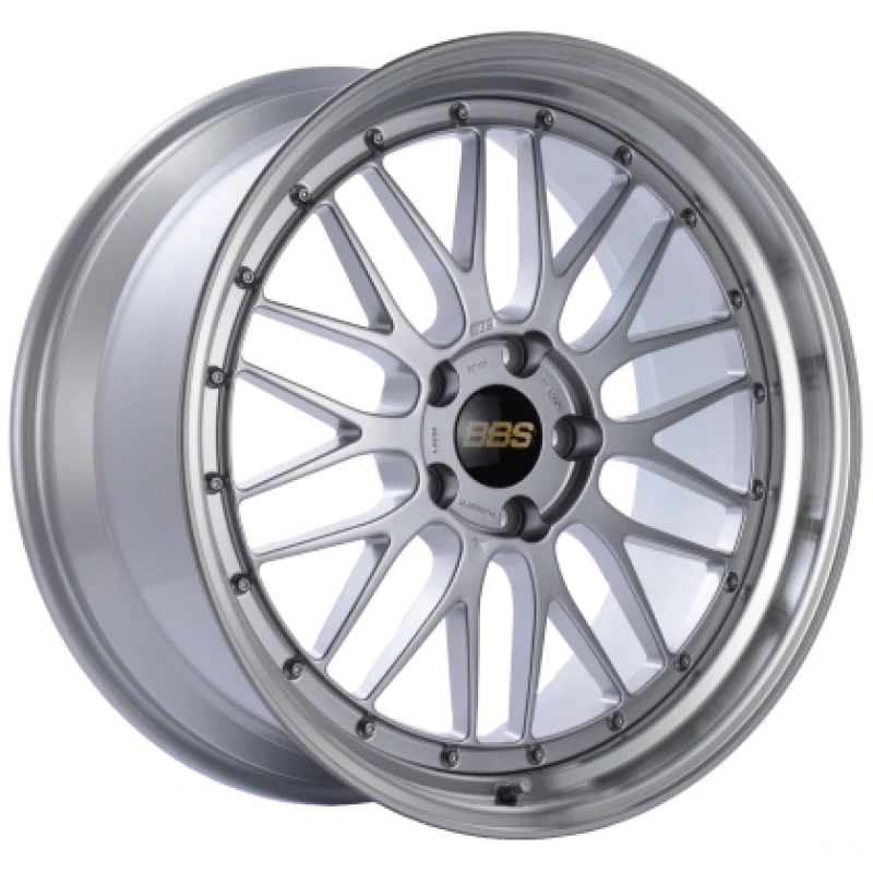 BBS LM 18x10 5x114.3 ET20 Diamond Silver Center Diamond Cut Lip Wheel - 82mm PFS/Clip Required